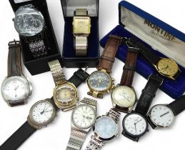 A collection of fashion watches to include, Oris, Montine, Seiko, Stauer and Skagen Condition
