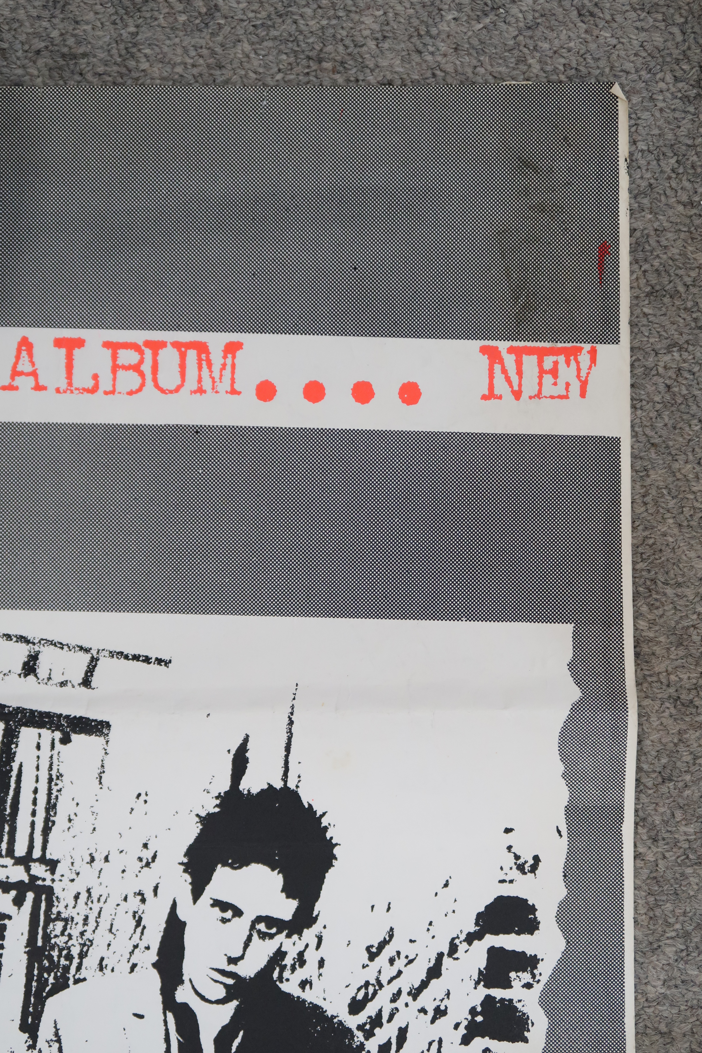The Clash a Clash poster from their debut album with Paul Simonon, Joe Strummer and Mick Jones - Image 10 of 12