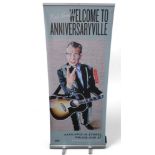 Rab Noakes Welcome to Anniversary Ville a life sized record store promotional advertising sign