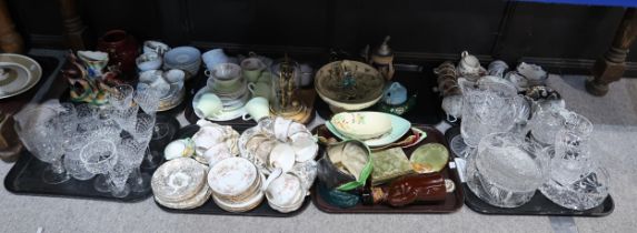 A Shelley milk jug and sugar bowl, a Paragon Victoriana Rose tea wares, Aynsley teaset and