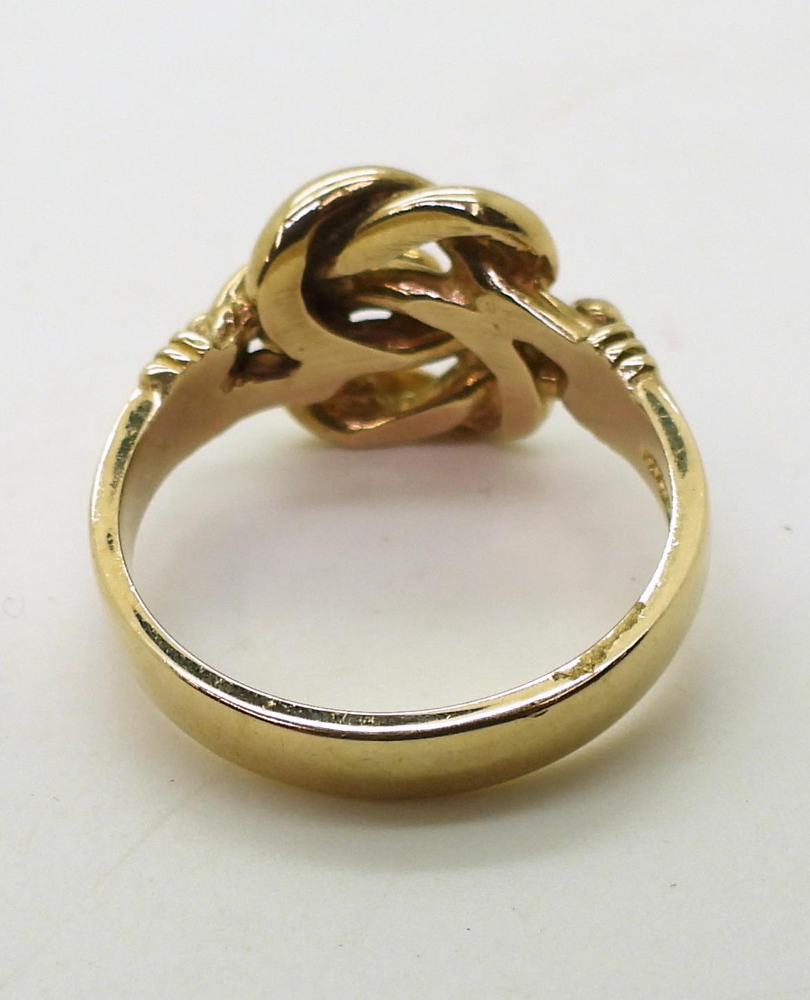 A 9ct gold knot ring, size X1/2, weight 8.2gms Condition Report:Available upon request - Image 5 of 5