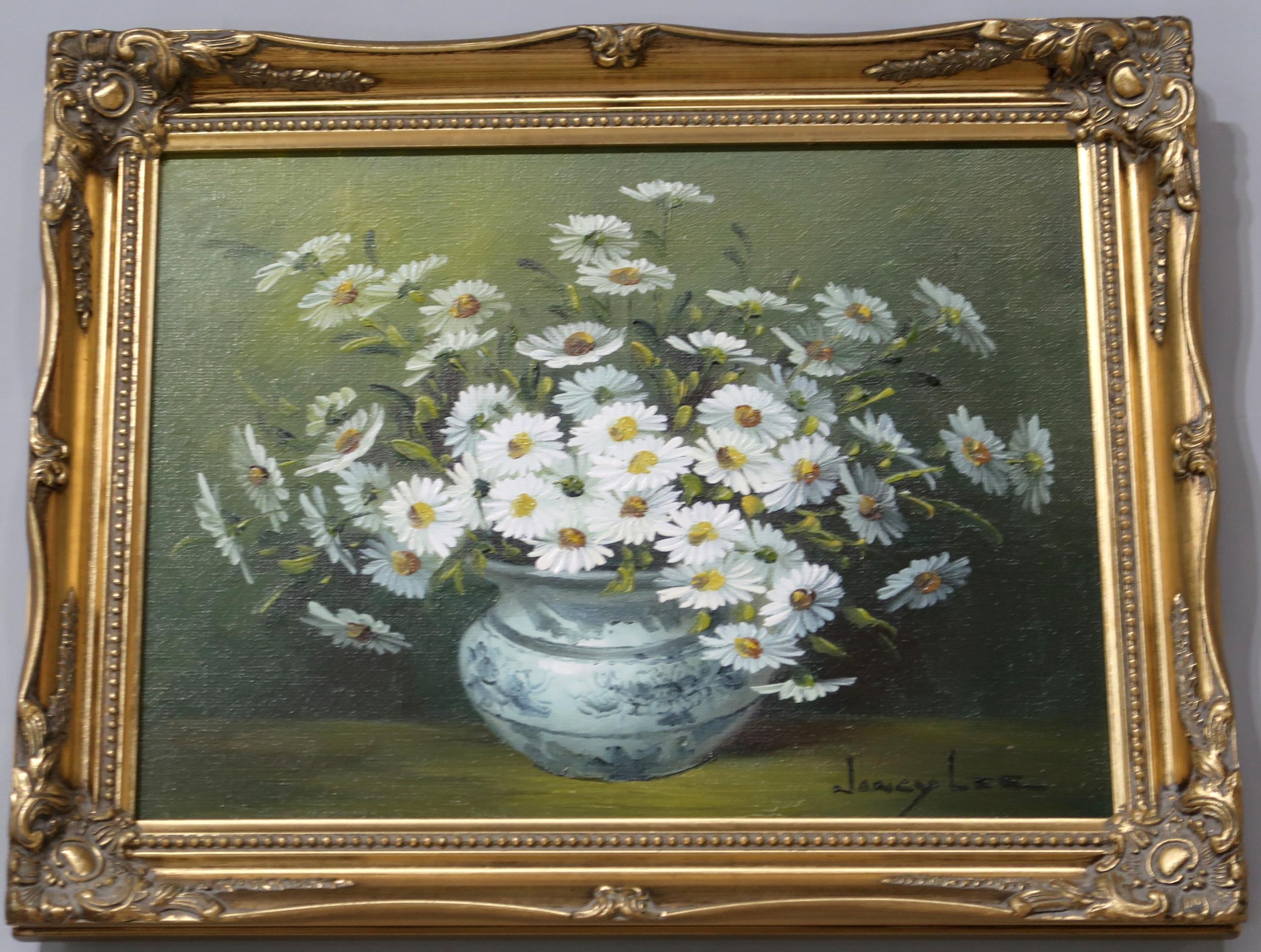NANCY LEE (AMERICAN 20th CENTURY)  DAISIES  Oil on canvas, signed lower right, 29 x 39cm   Condition - Image 2 of 3