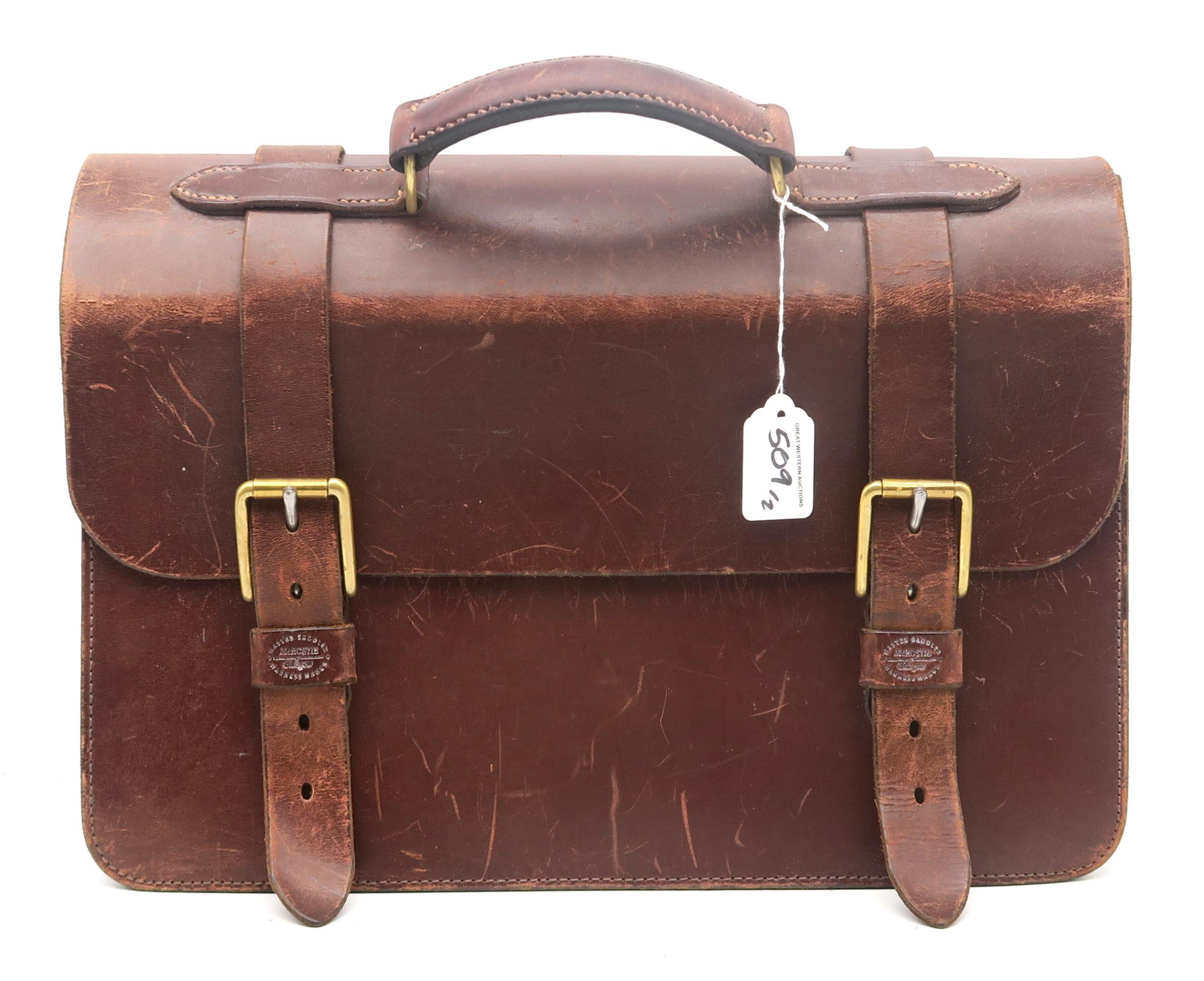 An Officer's Briefcase by Mackenzie Leather of Edinburgh, with another similar by McRostie of - Image 3 of 3
