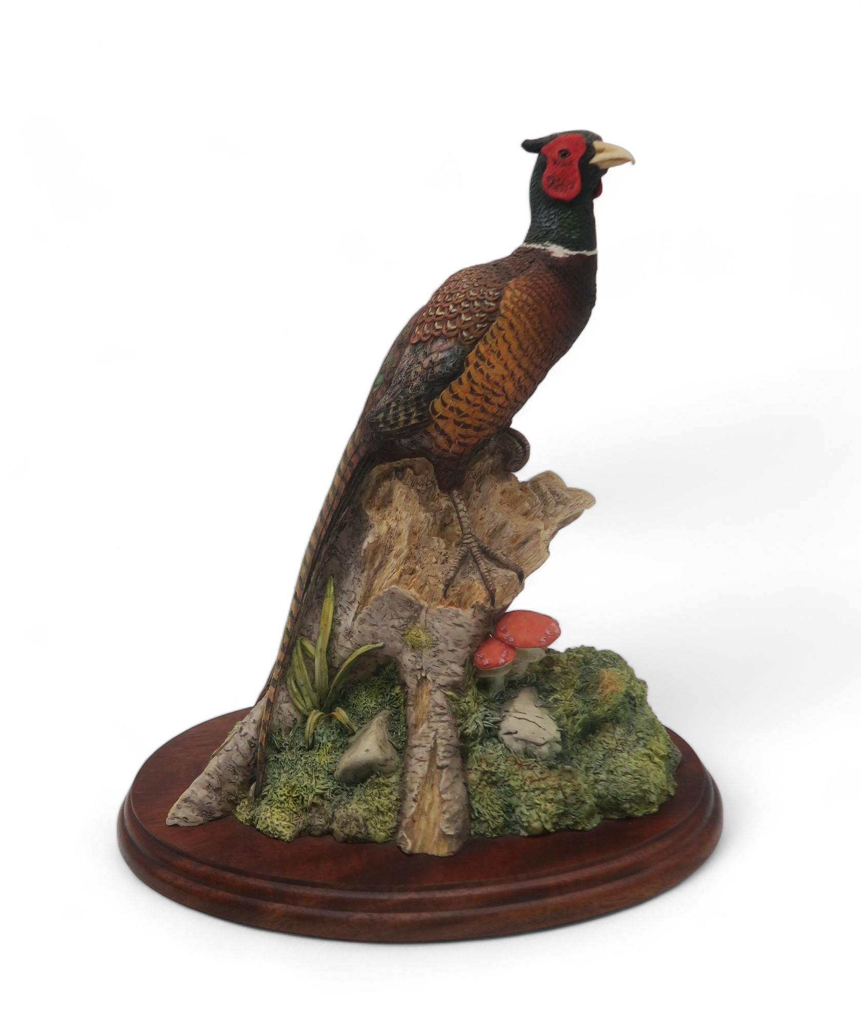 Two Border Fine Arts models of pheasants including Limited Edition Autumn Glory, no 155/950 by - Image 3 of 4