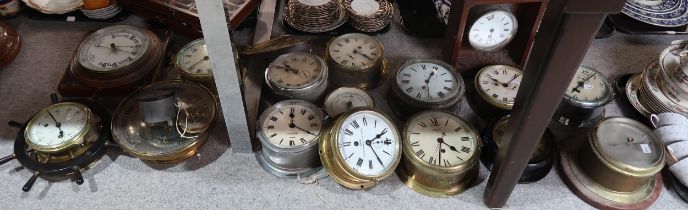 A collection of assorted clocks, gauges, barometers, a Hatton Garden compass etc Condition Report:No
