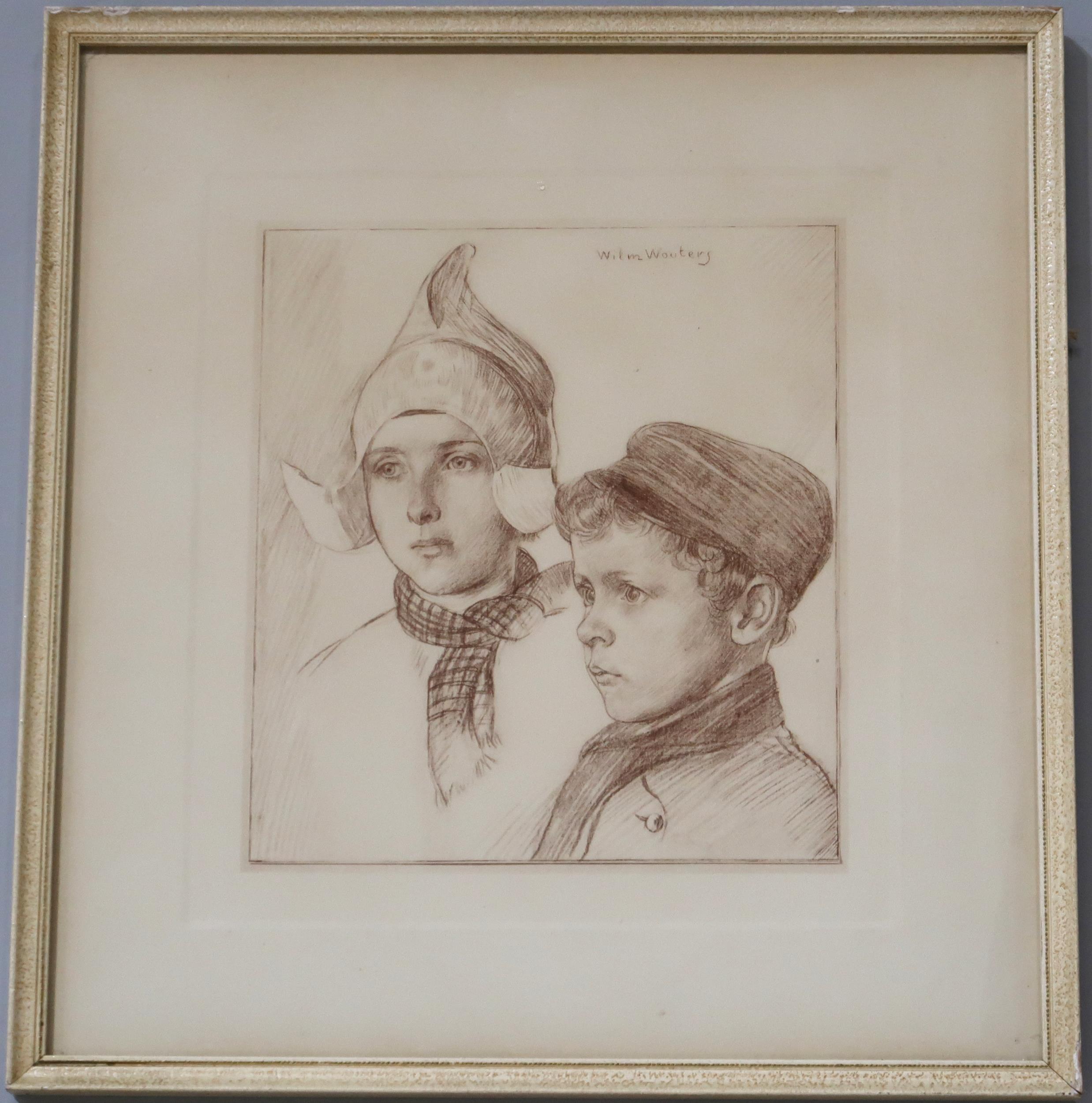 WILHELMUS HENDRIKUS WOUTERS (DUTCH 1887-1957)  CHILDREN PORTRAITS  Etching, signed, 20 x 18cm - Image 7 of 8