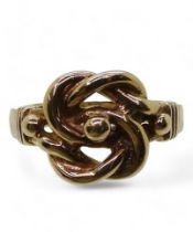 A 9ct gold knot ring, size X1/2, weight 8.2gms Condition Report:Available upon request