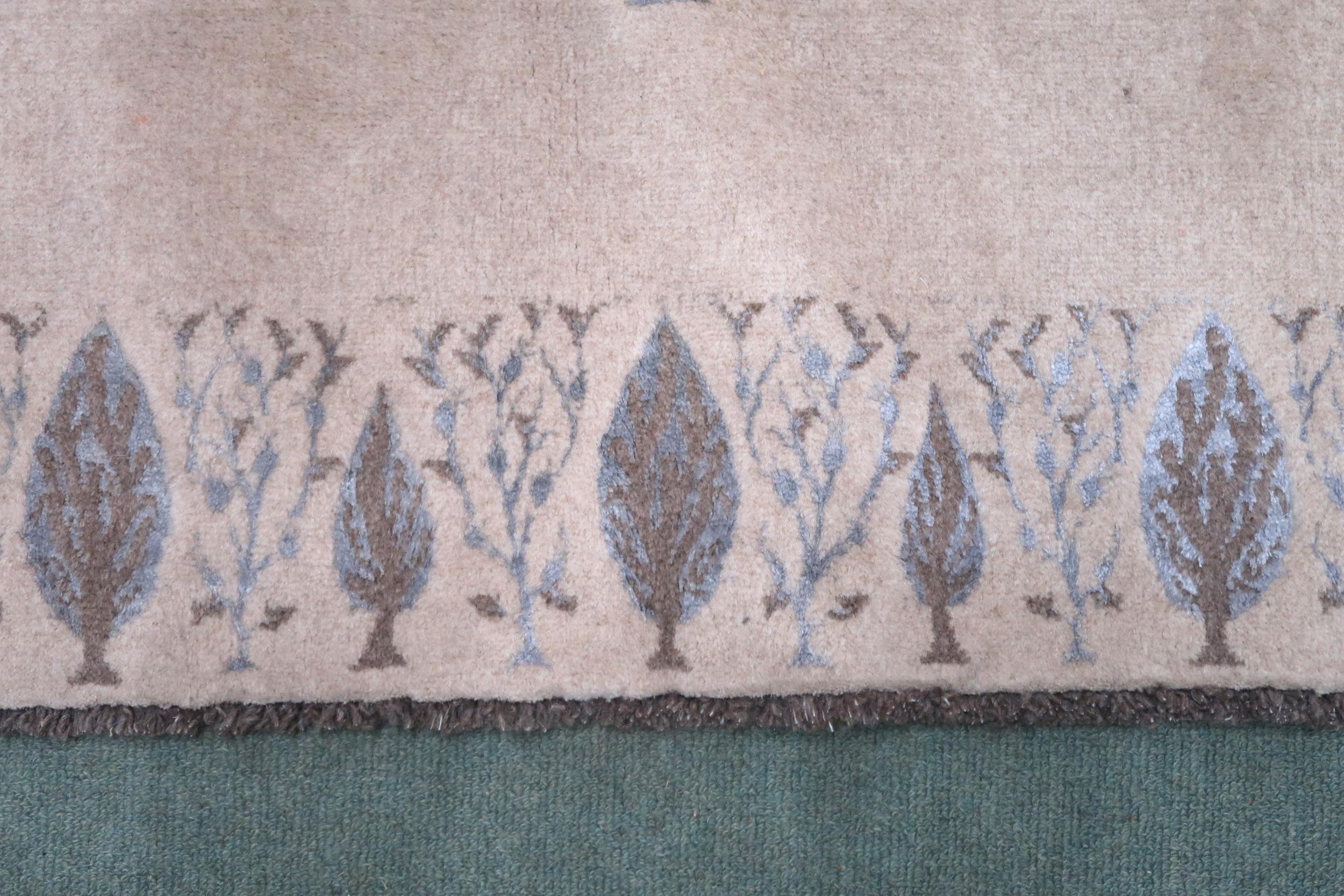 A BEIGE GROUND SHIRAZ RUG  with flowering tree of life ground and foliate border, 236cm long x 166cm - Image 3 of 6