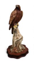 A large Wildtrack limited edition Golden Eagle sculpture by Alan Hayman, 125/200, with certificate