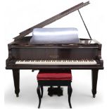 A Victorian mahogany case George Rogers & Sons, London baby grand piano, serial number 48855 and