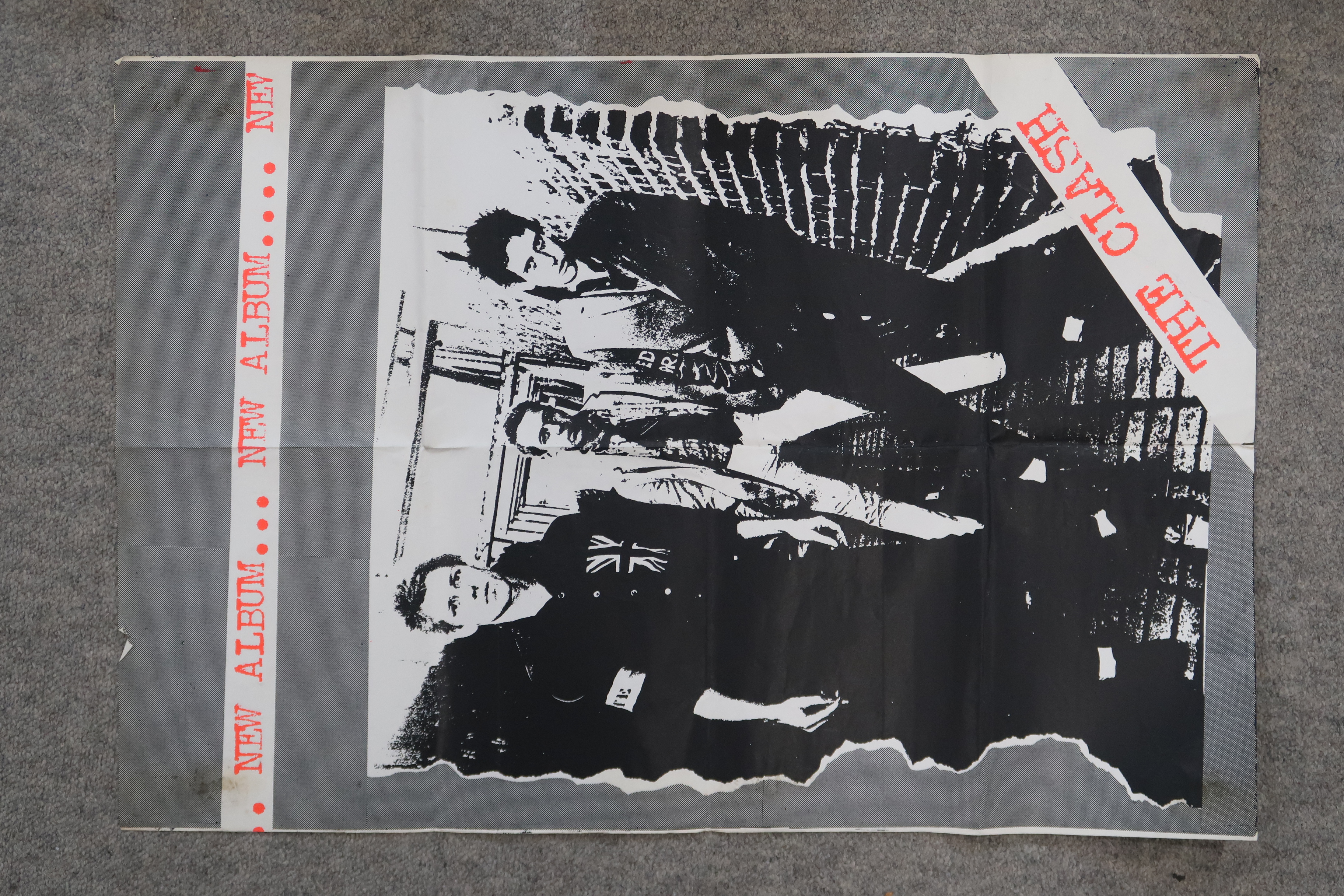 The Clash a Clash poster from their debut album with Paul Simonon, Joe Strummer and Mick Jones - Image 8 of 12