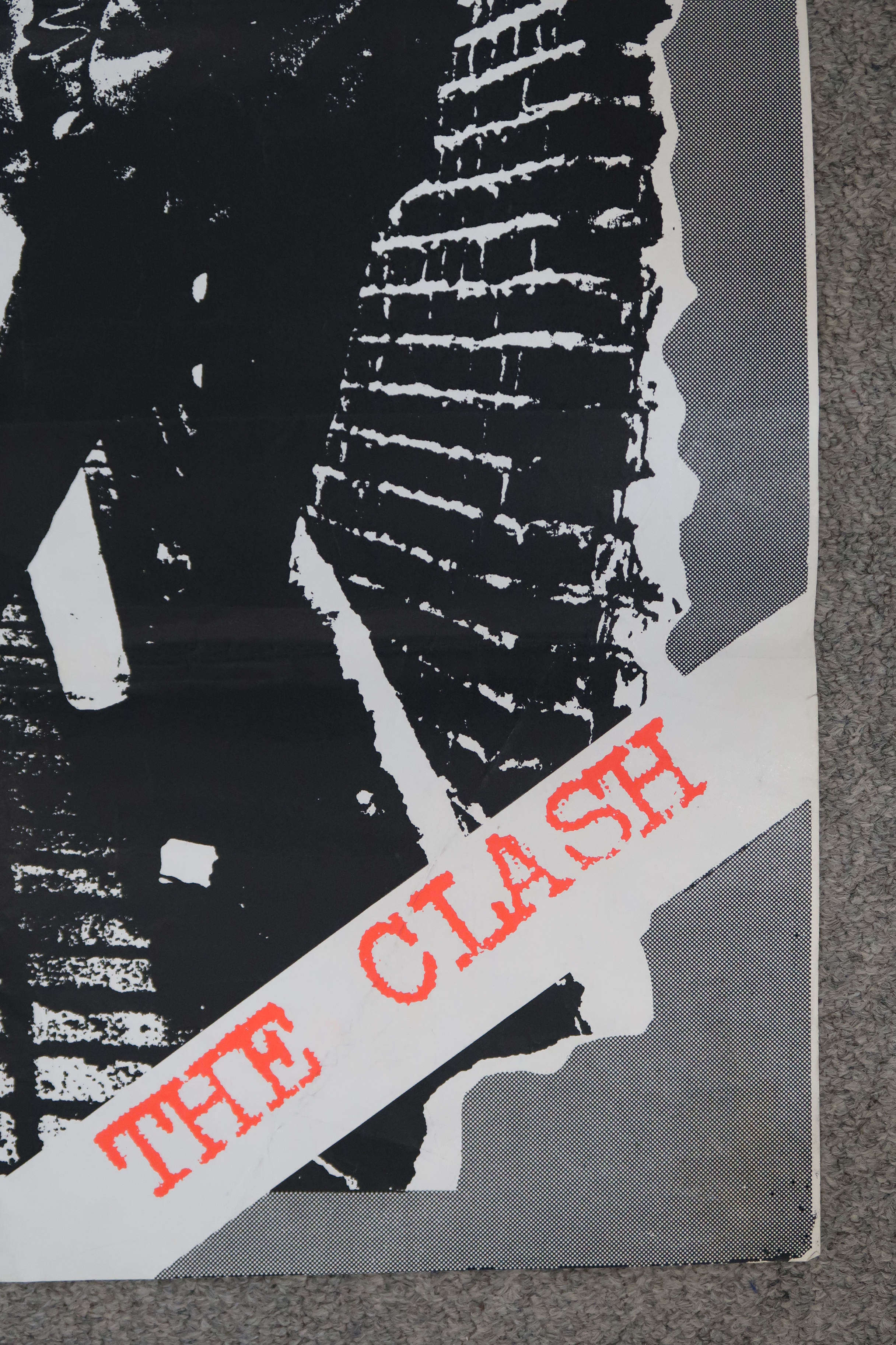 The Clash a Clash poster from their debut album with Paul Simonon, Joe Strummer and Mick Jones - Image 11 of 12