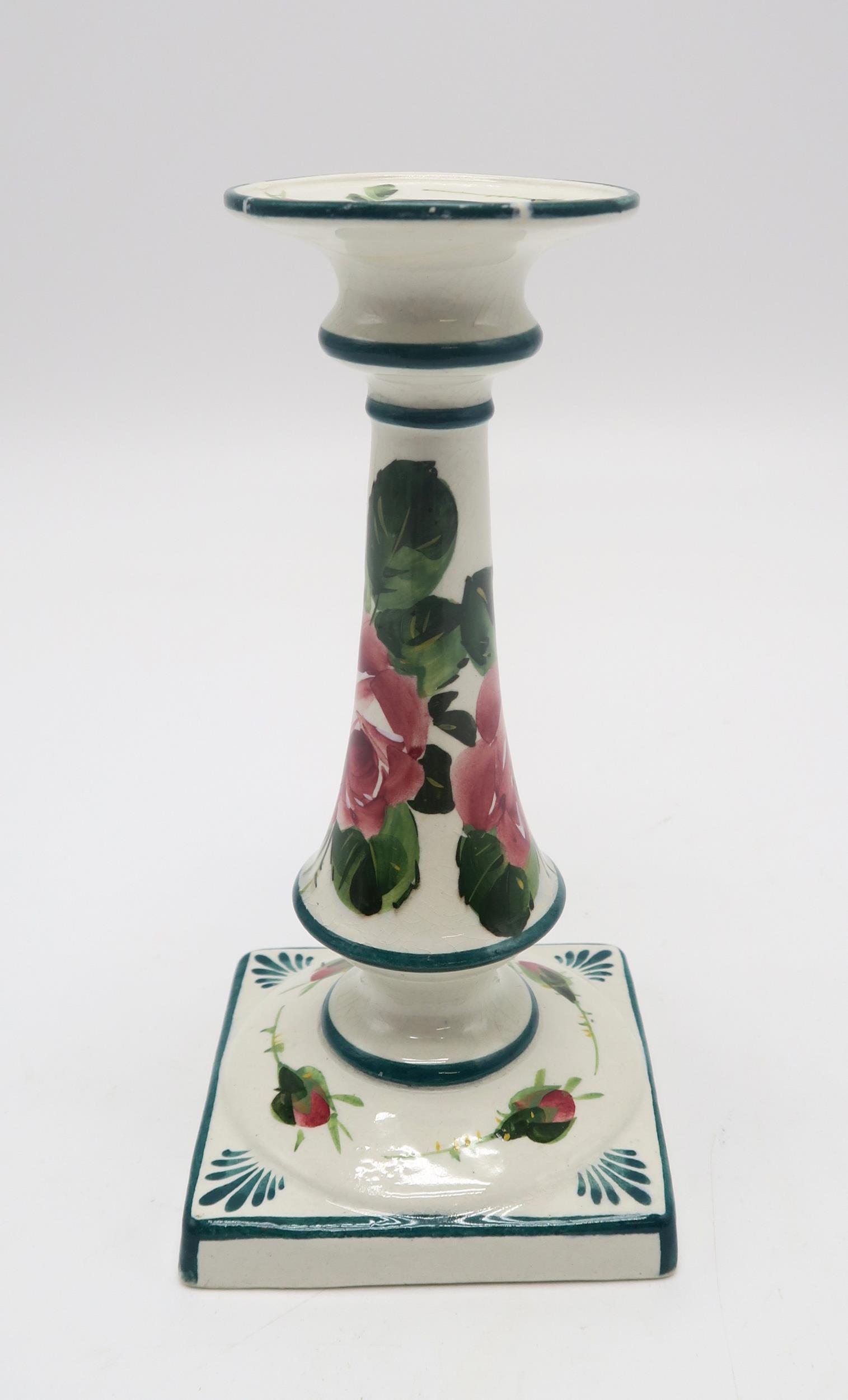 A collection of Wemyss ware including a cabbage rose decorated tray 30cm x 25cm, a pair of wavy - Image 8 of 9