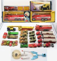 A boxed Corgi 1103 Chubb Pathfinder Airport Crash Truck, 1118 Chubb Pathfinder and 1101 Warner &