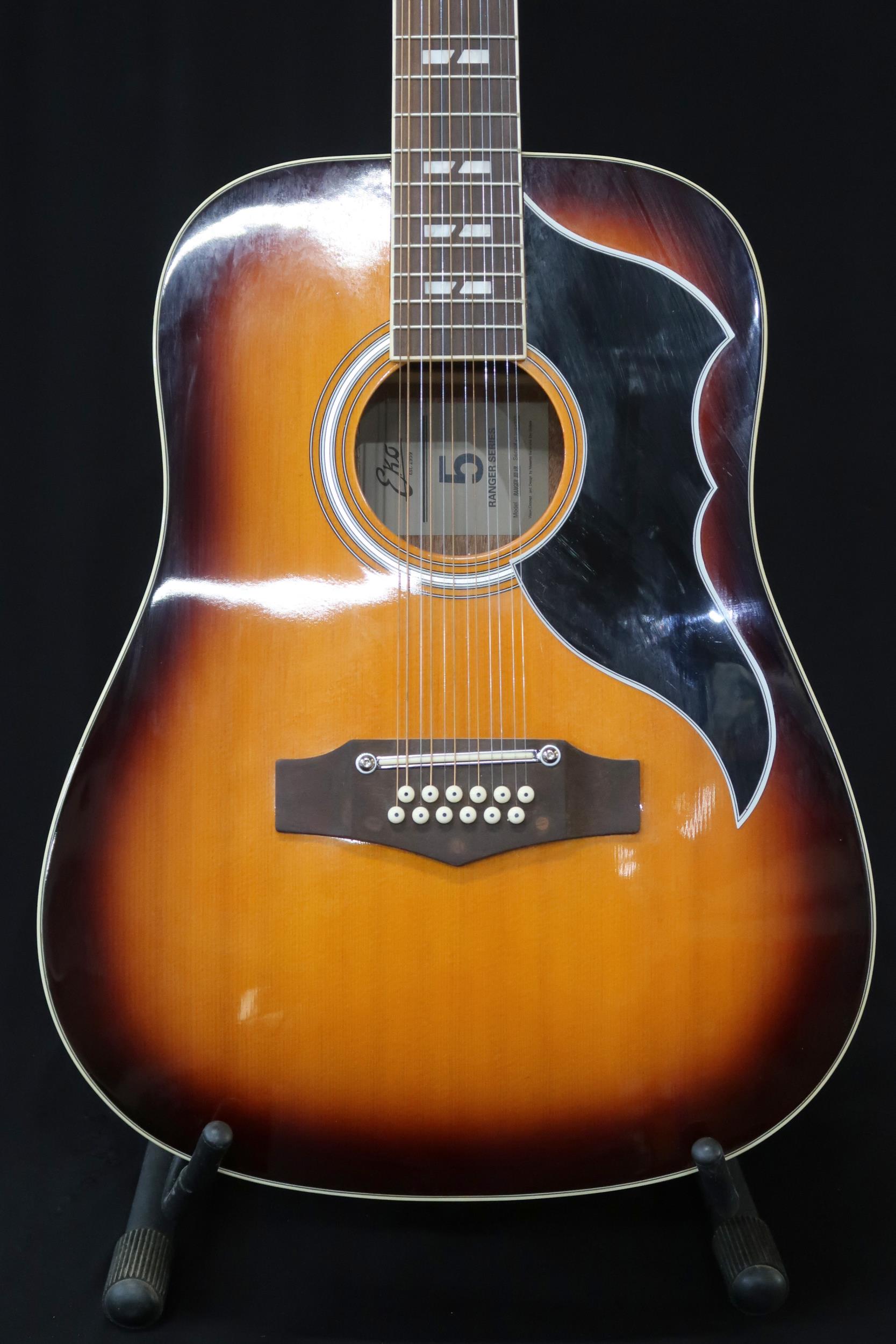 A Echo Ranger 12 string acoustic guitar model XII VR in sunburst, 20 frets serial number Y17081272 - Image 2 of 22