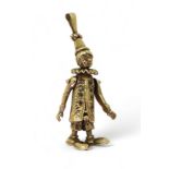 A 9ct gold gem set clown pendant, length with bail5.5cm, weight 12.7gms Condition Report:Available