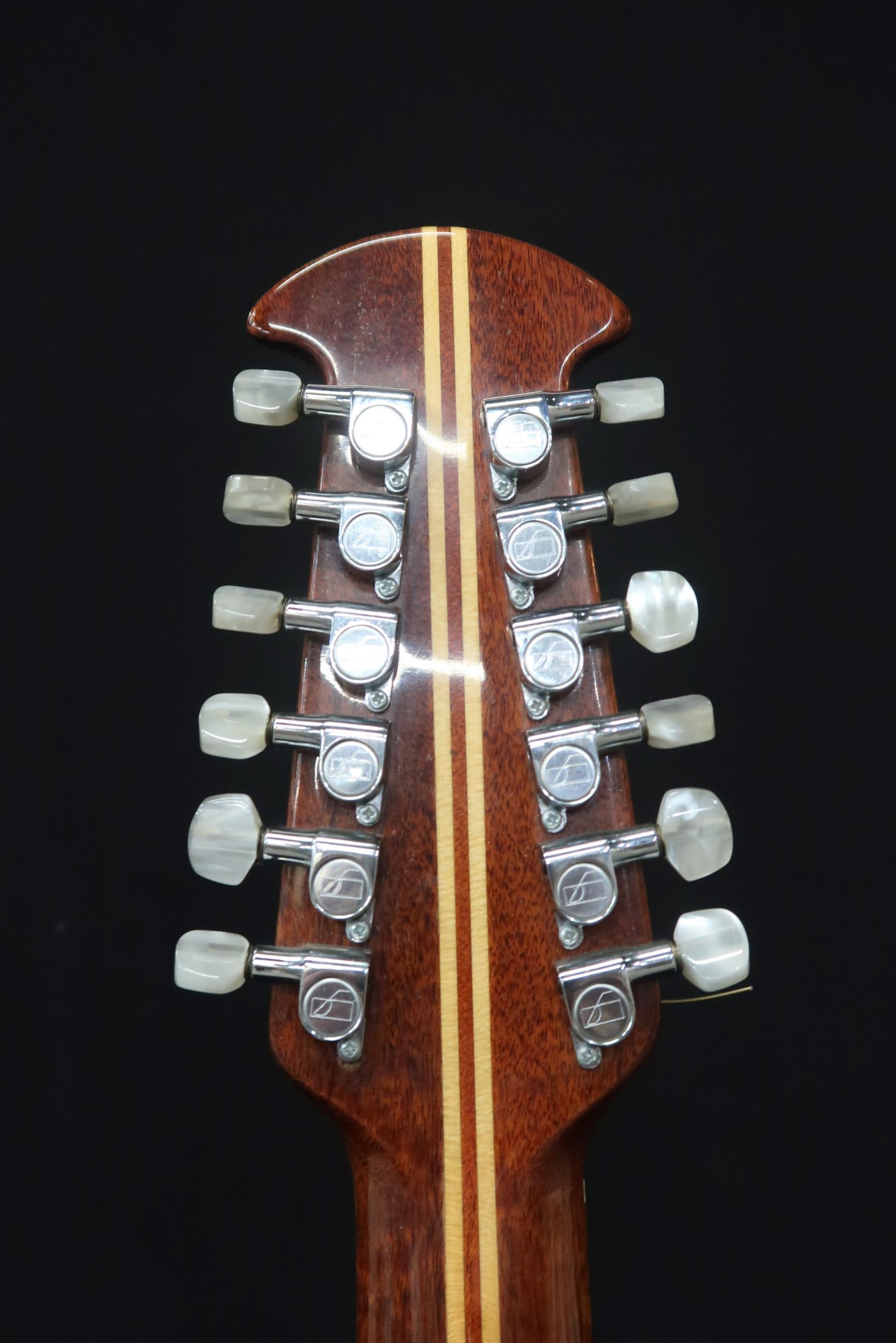 An Ovation 12 string acoustic guitar, model 1155, serial number 307217 this 20 fret guitar comes - Image 11 of 20