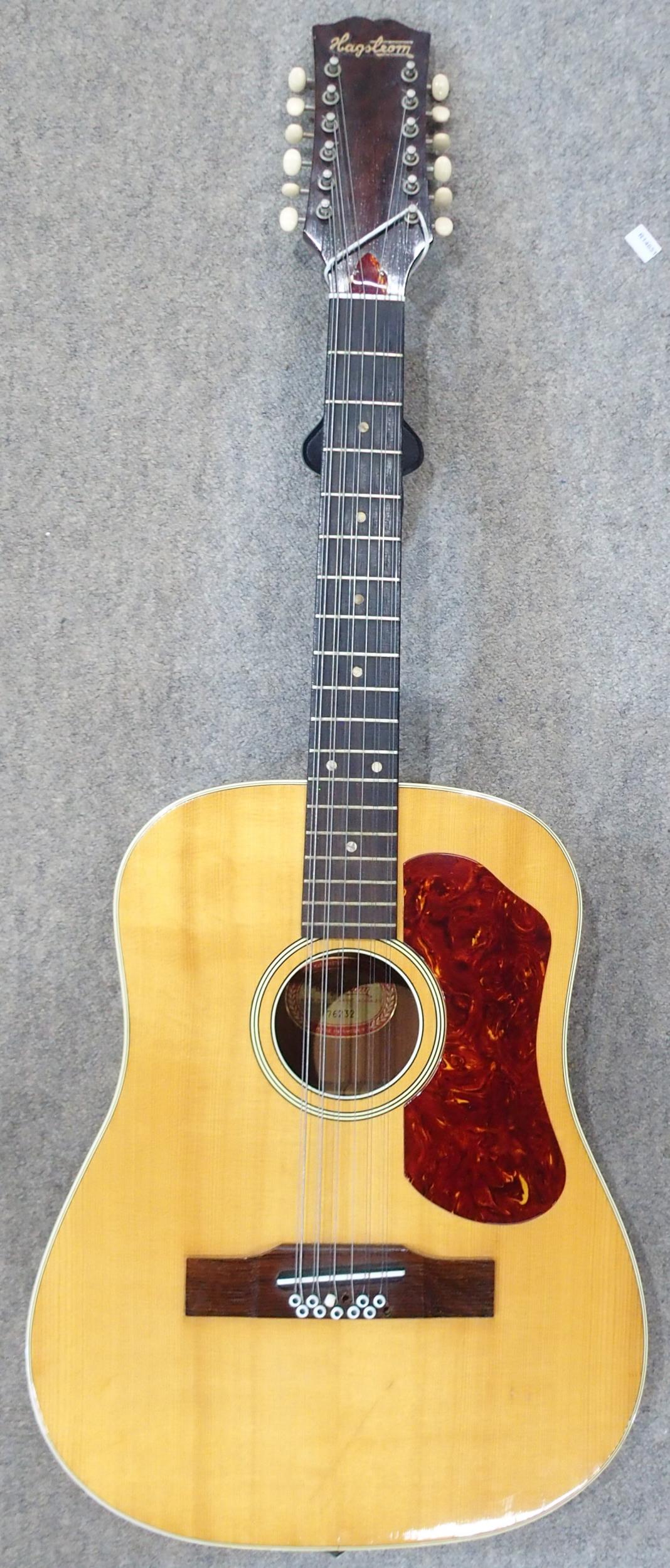 HAGSTROM a vintage 1960's twelve string acoustic guitar by Hagstrom Sweden serial number 76232, 18 - Image 7 of 7