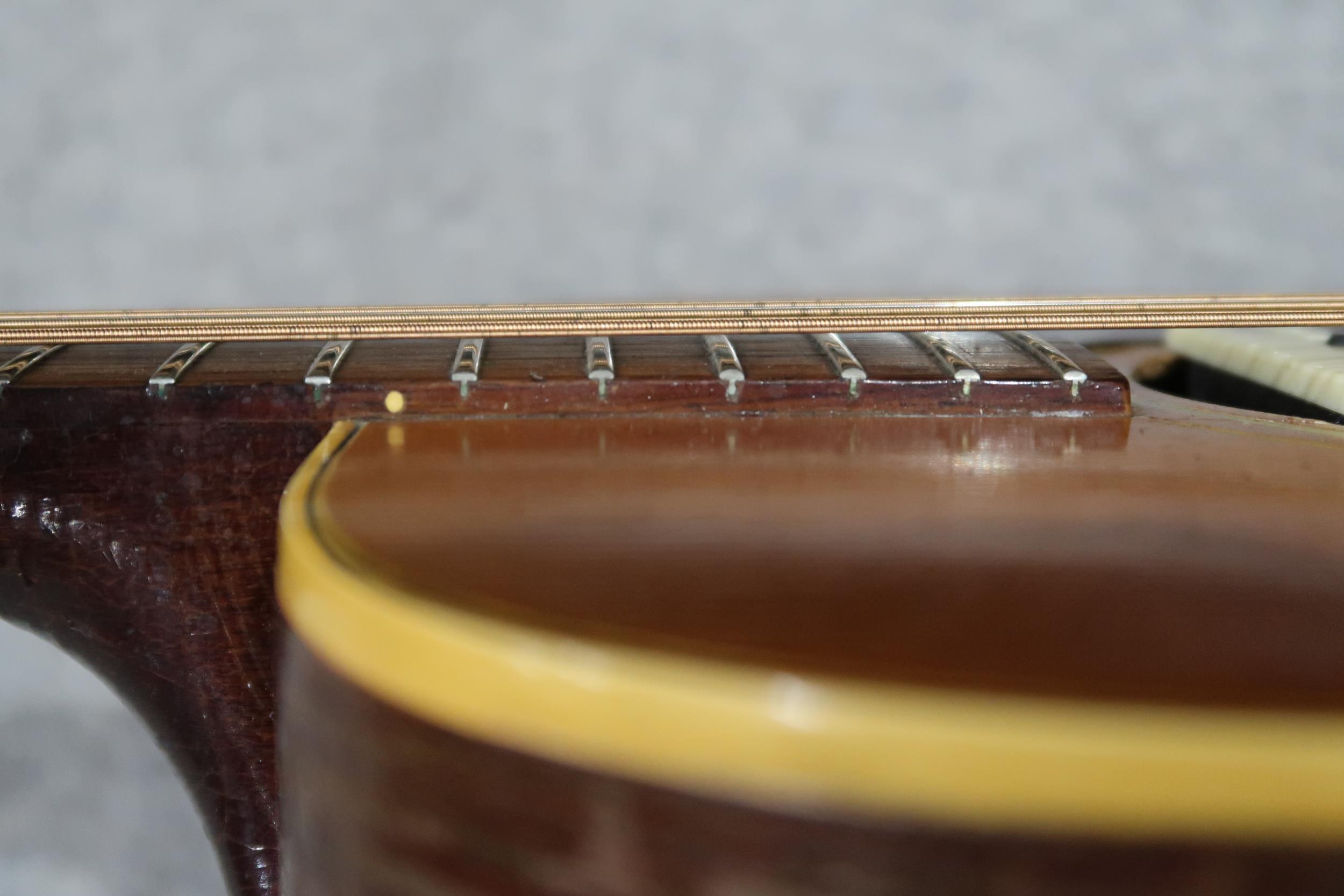 GIBSON A vintage 1960's Gibson B-45 12 string acoustic guitar with natural finish and  tortoise - Image 12 of 20