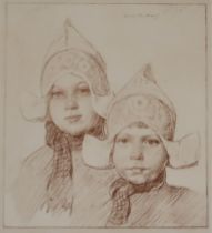 WILHELMUS HENDRIKUS WOUTERS (DUTCH 1887-1957)  CHILDREN PORTRAITS  Etching, signed, 20 x 18cm
