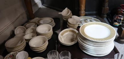 A Wedgwood Sunray pattern dinner service Condition Report:No condition report available.