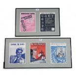 Musical publication covers framed (2) This lot is from the estate of the late Scottish singer-