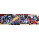 A lot of four boxes of assorted gents neck ties to include silk and knit examples (4) Condition