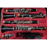 Selmer Paris Clarinet Set of Two. A pair of clarinets; Series 9 b flat clarinet serial number B 2079