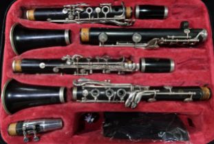 Selmer Paris Clarinet Set of Two. A pair of clarinets; Series 9 b flat clarinet serial number B 2079