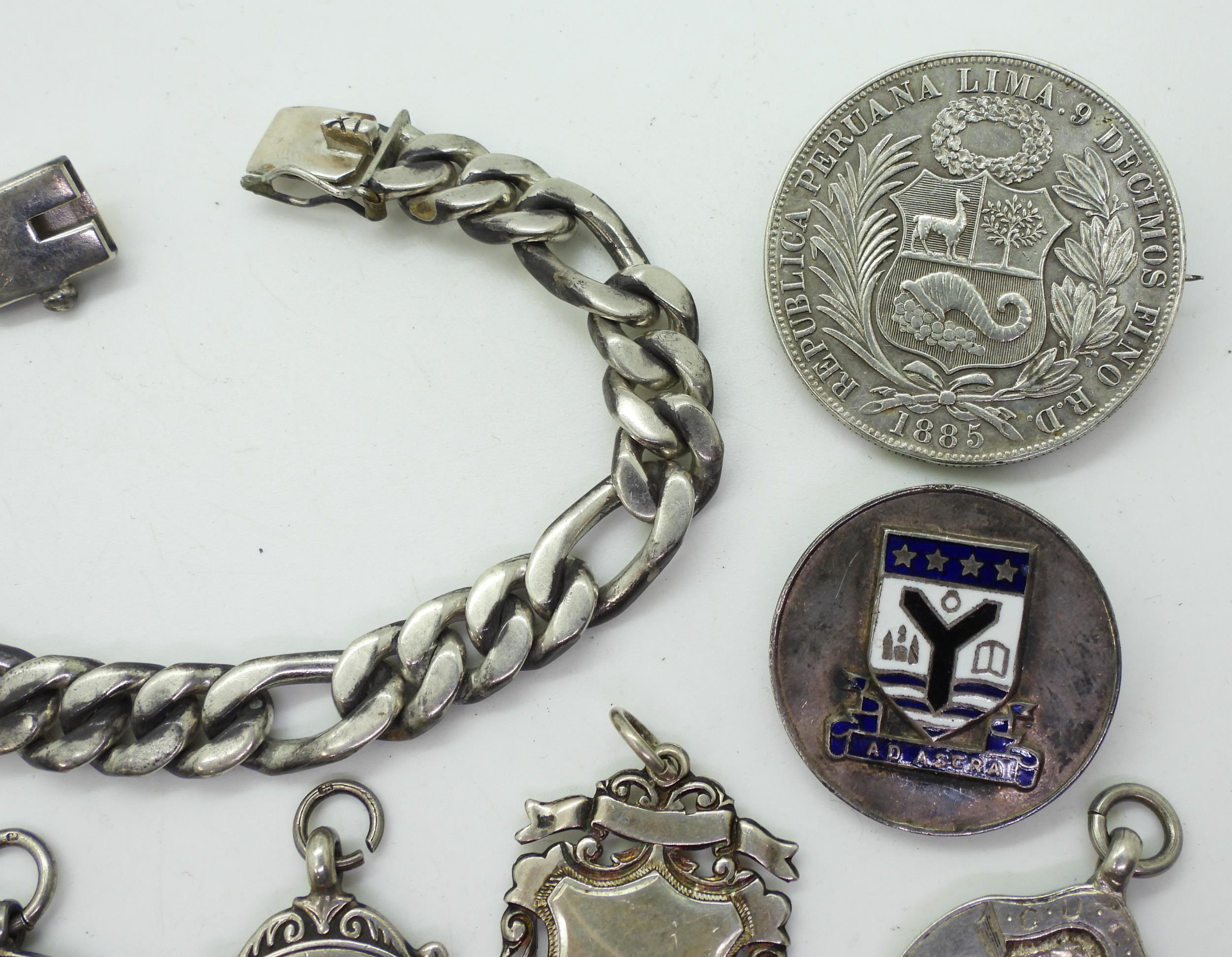 Twelve silver medallions to include a Scotland's Defence Lodge with eagle surmount, Edinburgh and - Image 2 of 4