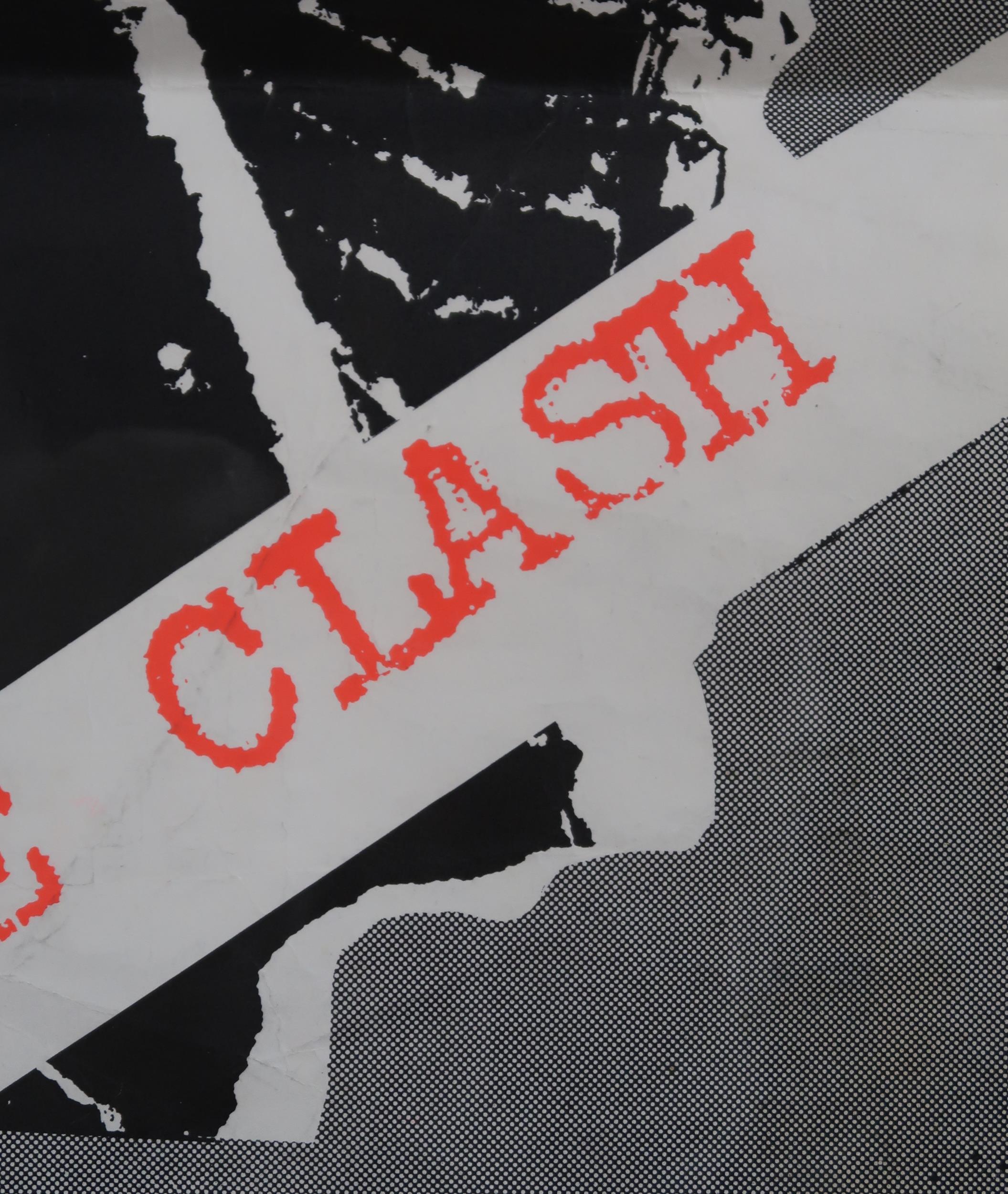 The Clash a Clash poster from their debut album with Paul Simonon, Joe Strummer and Mick Jones - Image 2 of 12