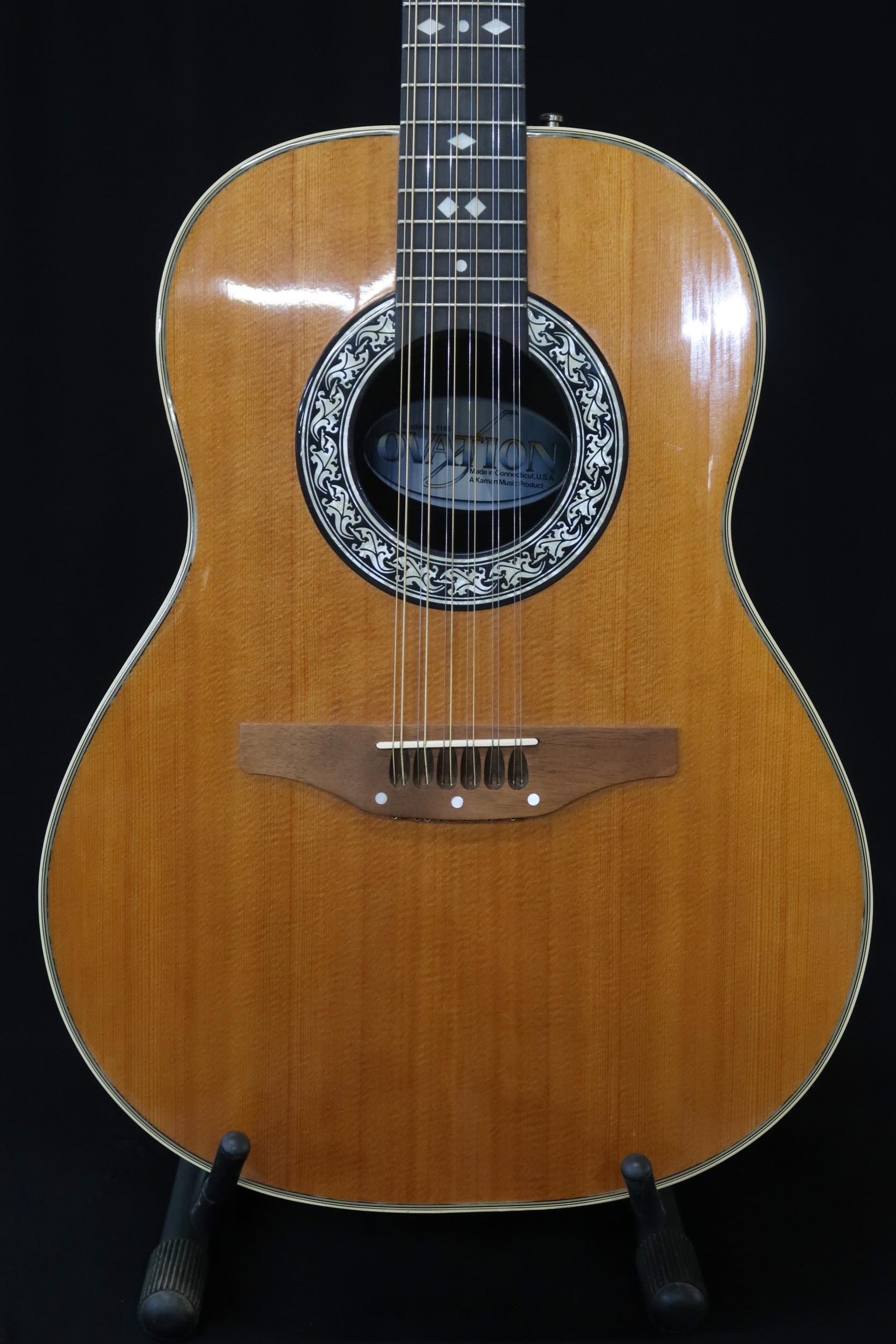 An Ovation 12 string acoustic guitar, model 1155, serial number 307217 this 20 fret guitar comes - Image 2 of 20