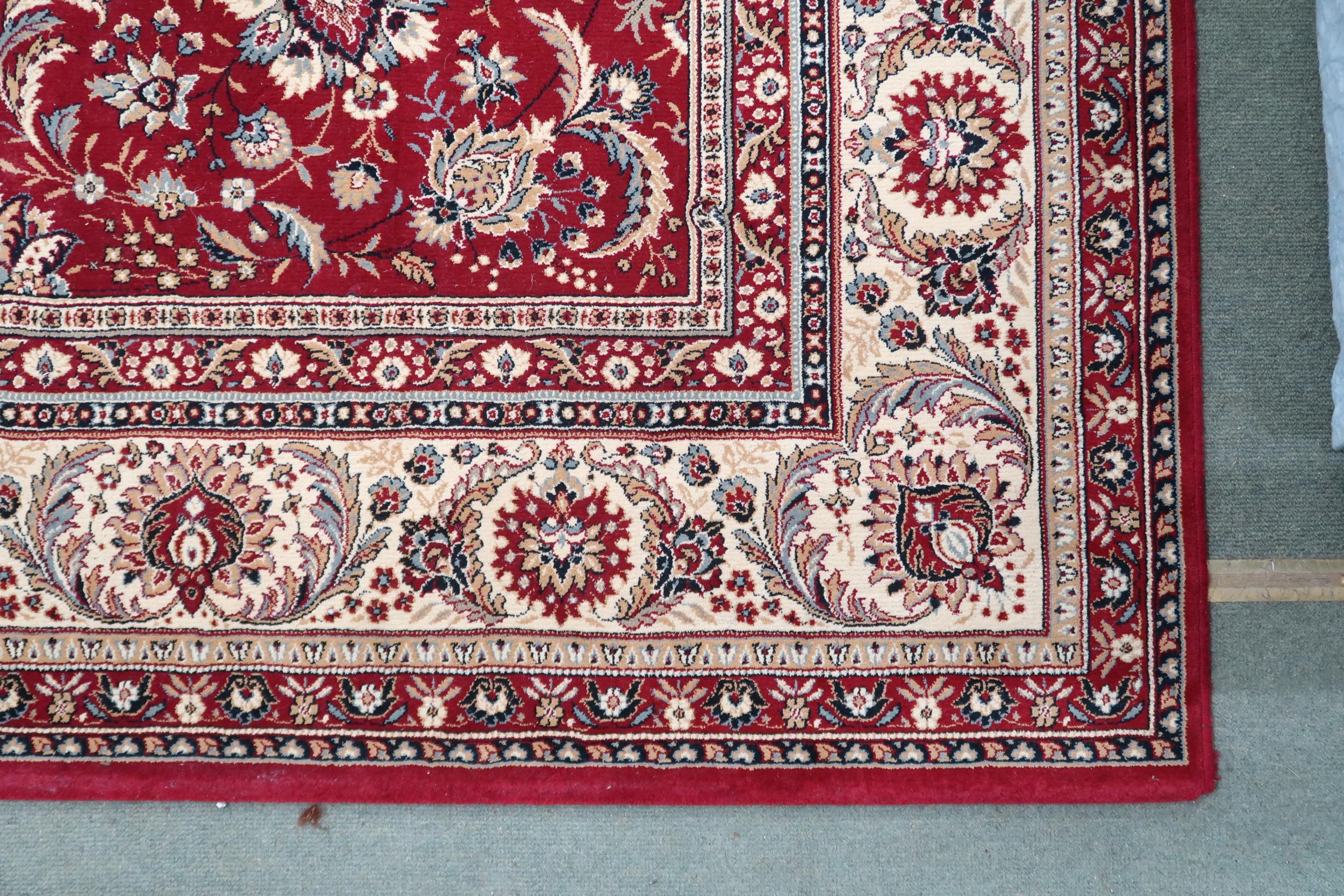 A contemporary Kasbahs by Lano red ground Zeigler style rug with floral/foliate patterned ground - Image 2 of 5