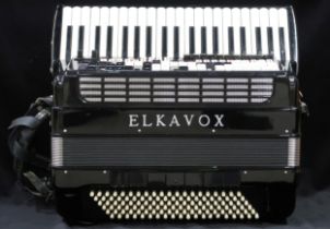 An Elkavox 83 120 bass 41 key piano accordion with case  Condition Report:Available upon request