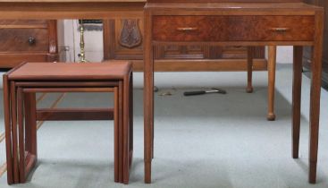 A mid 20th century G Plan nest of three tables, 48cm high x 54cm wide x 43cm deep and an early