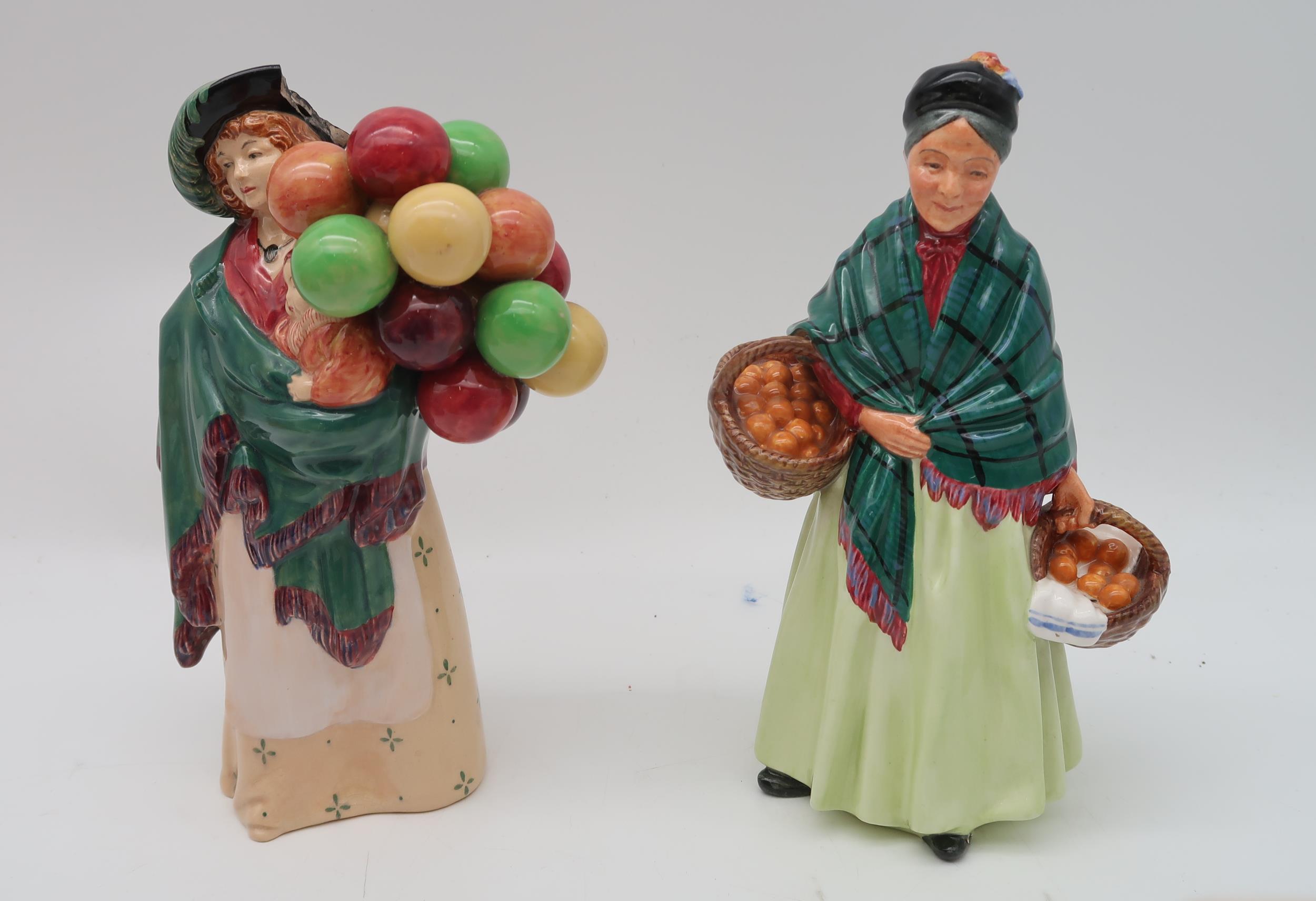 A collection of Royal Doulton figures including Sweet and Twenty, The Balloon Seller, The Orange - Image 3 of 4