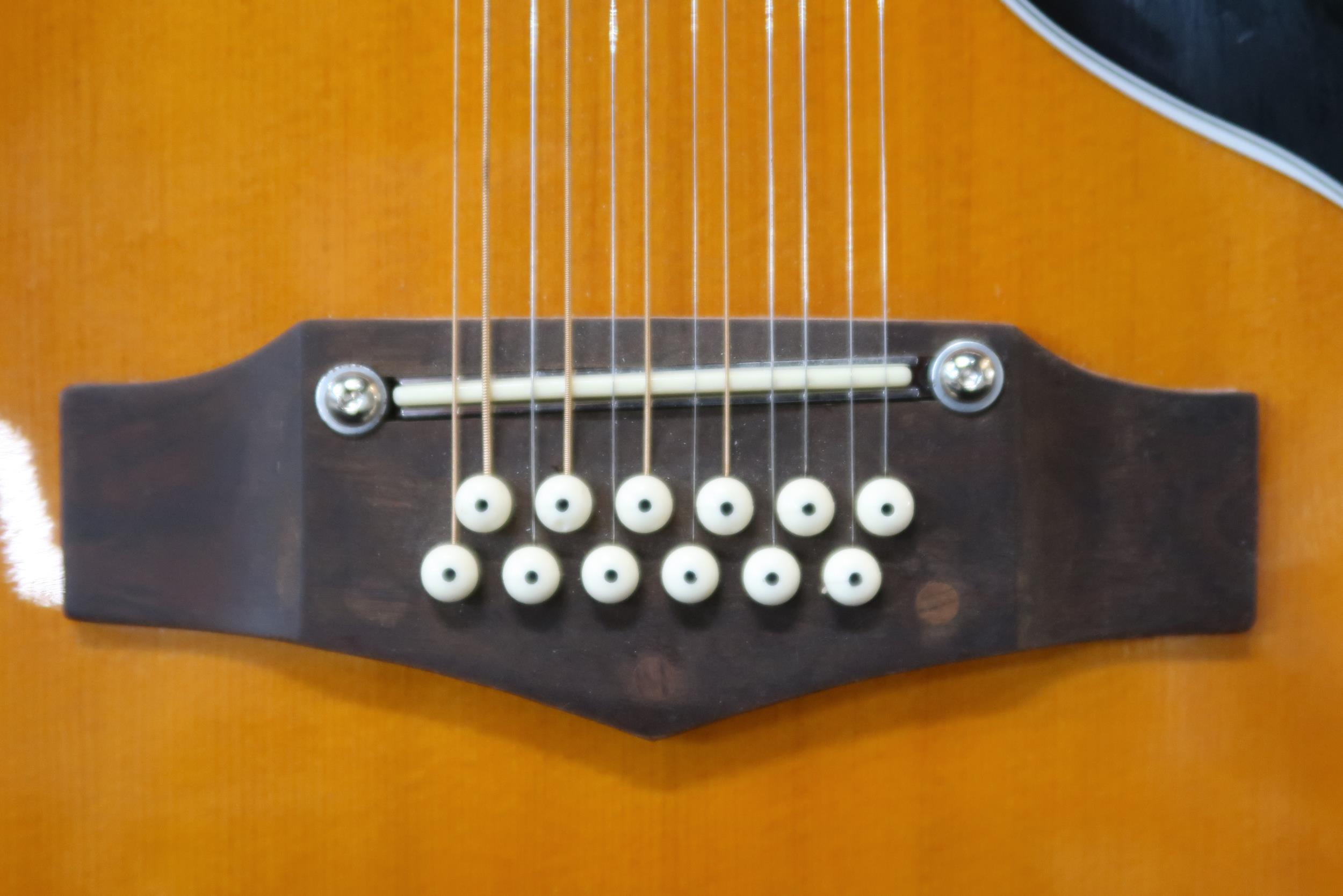A Echo Ranger 12 string acoustic guitar model XII VR in sunburst, 20 frets serial number Y17081272 - Image 7 of 22