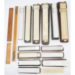 A quantity of draughtsman's slide rules, with examples by Faber-Castell, BRL, Aristo and others,