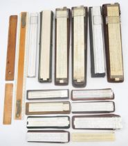 A quantity of draughtsman's slide rules, with examples by Faber-Castell, BRL, Aristo and others,