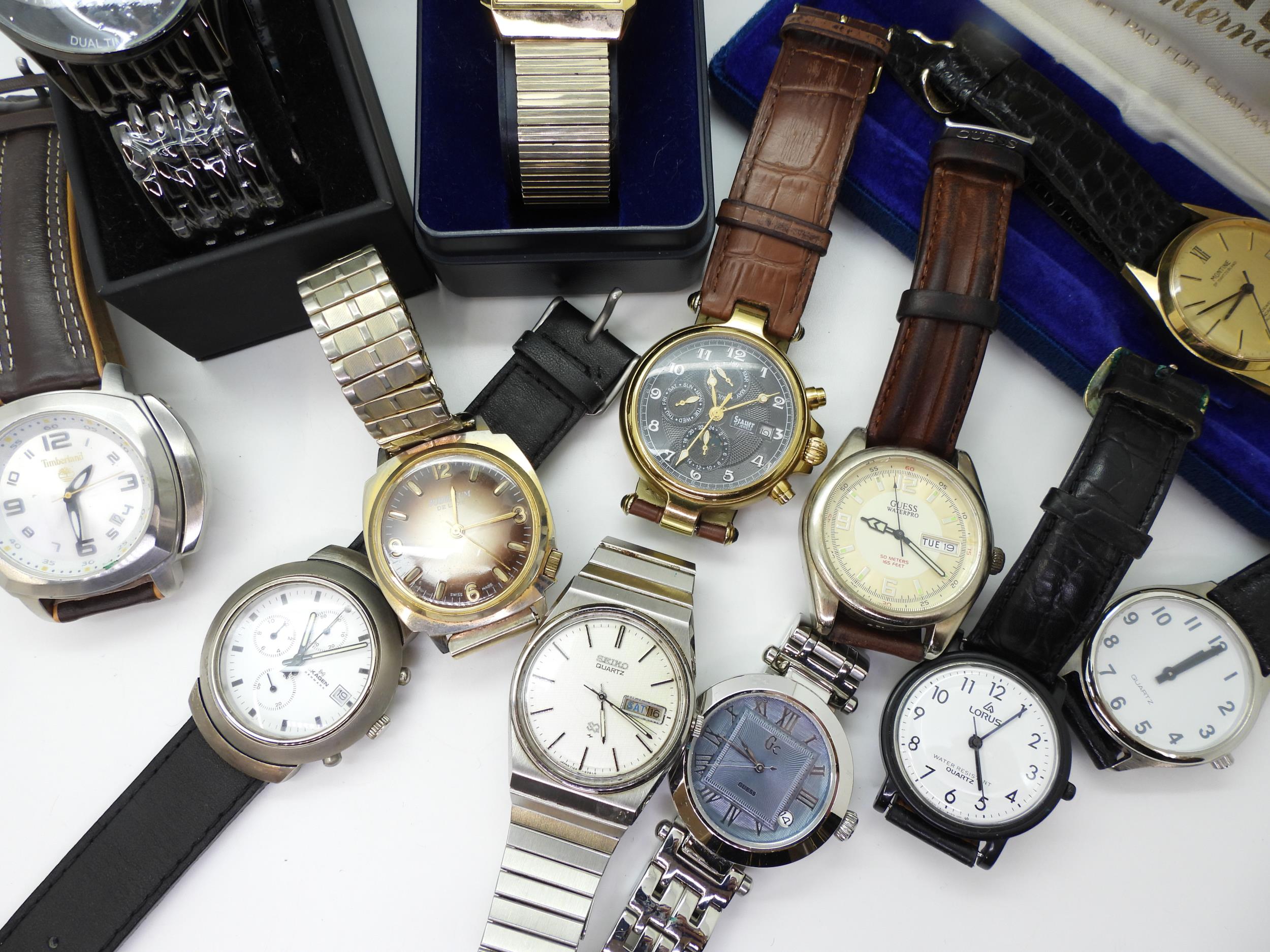 A collection of fashion watches to include, Oris, Montine, Seiko, Stauer and Skagen Condition - Bild 2 aus 3