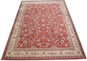 A contemporary Kasbahs by Lano red ground Zeigler style rug with floral/foliate patterned ground