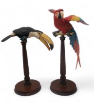 A Limited Edition Border Fine Arts Toucan, no 244/950 and another of a Macaw parrot, no 311/950 both