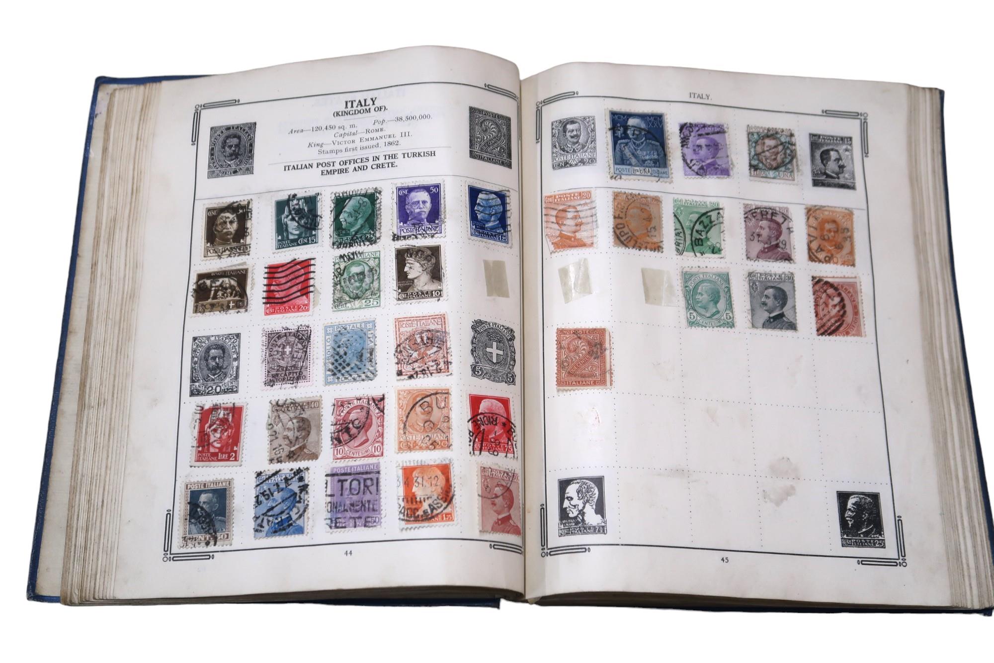 Stanley Gibbons The Improved Stamp Album to include Great Britain 1/d red, 1/d lilac, Victoria 1/ - Image 17 of 20