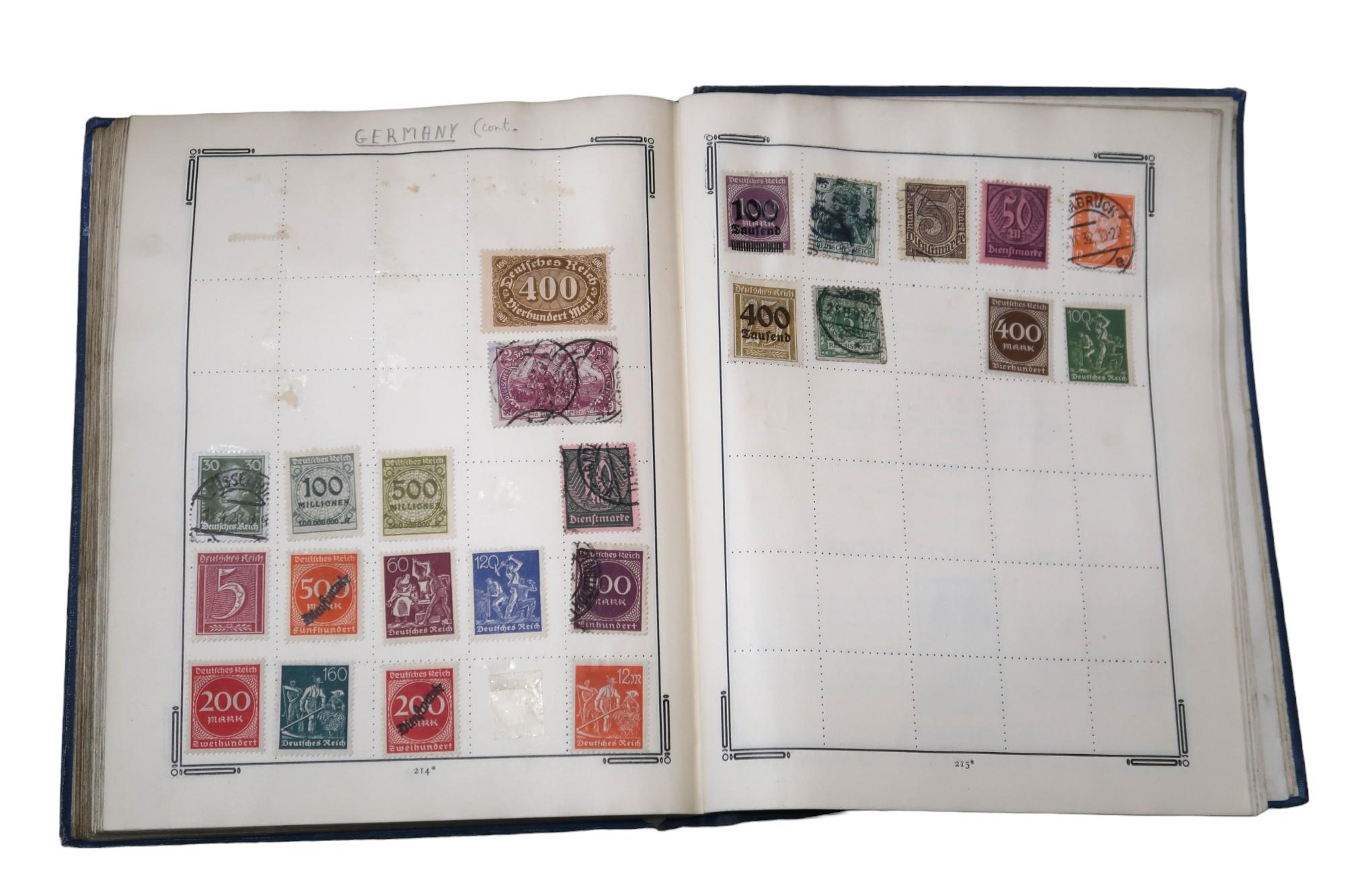 Stanley Gibbons The Improved Stamp Album to include Great Britain 1/d red, 1/d lilac, Victoria 1/ - Image 2 of 20