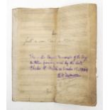 A music manuscript titled "Just a Wee Deoch-an-Dorus: This is the Original Manuscript of the Song as