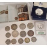 United States of America Federal republic (1776-date) A lot of various silver dollars, half dollars,