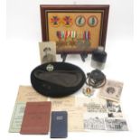 A collection of material relating to the WW2 service of 3064188 David Davidson Hunter, Royal Scots/