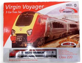 A boxed Bachmann Branch-Line 00-gauge Virgin Voyager Class 220 3 Car Train Set Condition Report: