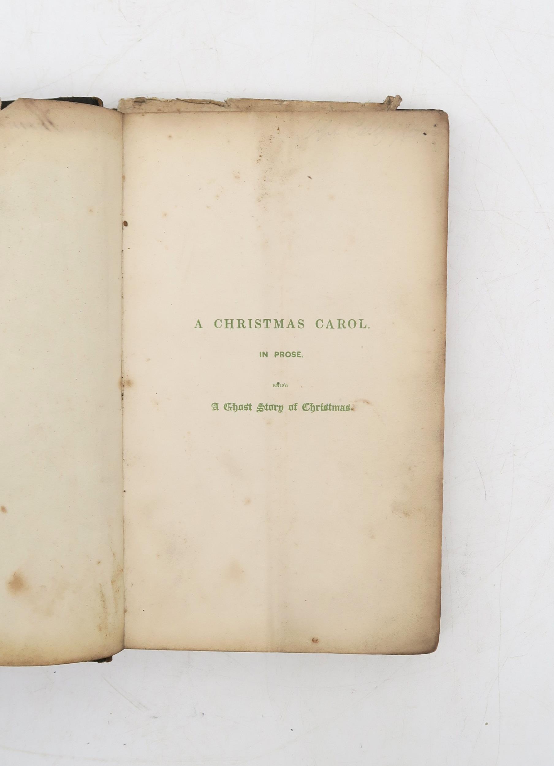 Dickens, Charles A Christmas Carol Lacking title page but an apparently very early (possibly - Image 5 of 15