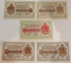 Falkland Islands (British Overseas Territories) 50p Bank Notes D18321 25th September 1969, D28583